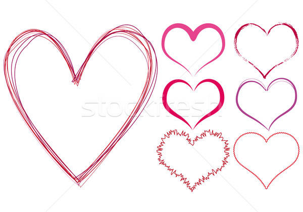 Scribble Hearts Vector Illustration Beaubelle 600x420 Scribble Hearts Vector Illustration Beaubelle