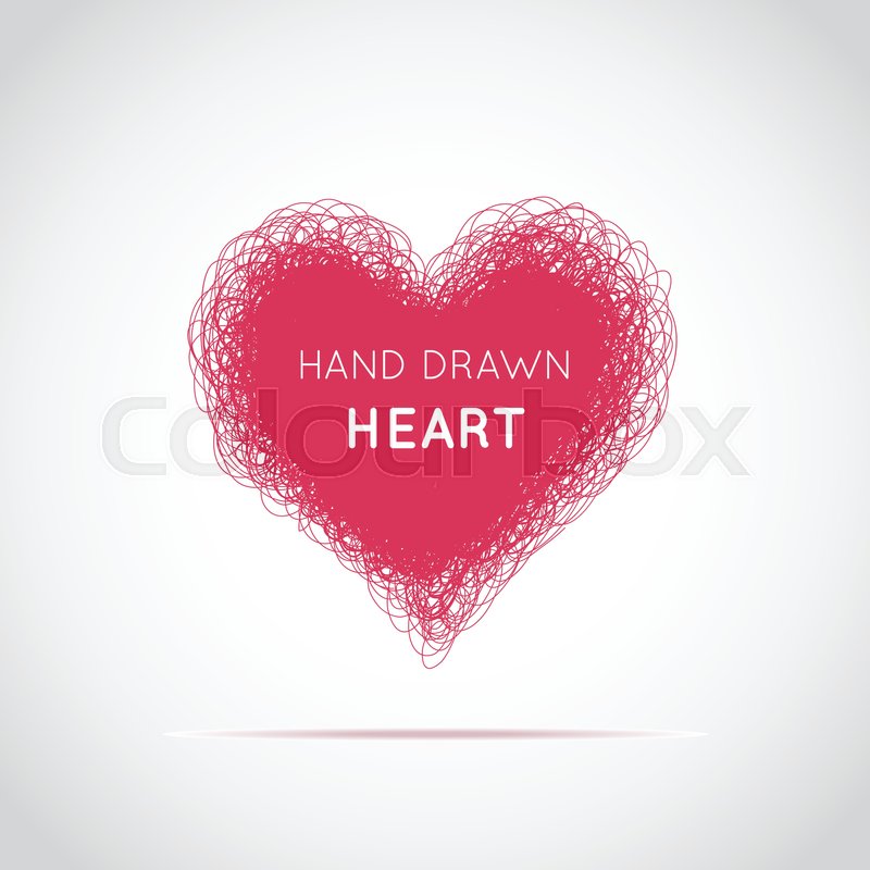 Hand Drawn Red Scribble Heart Vector Stock Vector Colourbox 800x800 Hand Drawn Red Scribble Heart Vector Stock Vector Colourbox