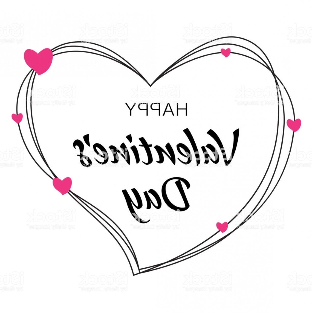 Happy Valentines Day Card Design Heart Silhouette From Scribble 1225x1228 Happy Valentines Day Card Design Heart Silhouette From Scribble