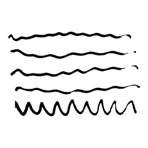 300x300 Brush Stroke Hand Drawn Marker Line Wave Handwritten Highlighter