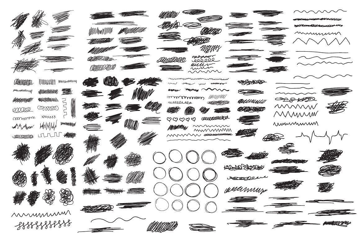 1160x772 Ps Brushes And Vector Scribbles