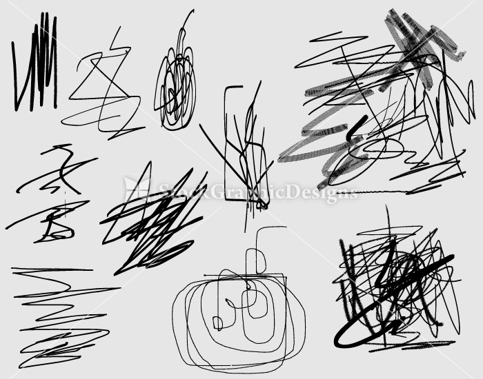 700x550 Scribble Vector And Photoshop Brushes Pack Vector Photoshop