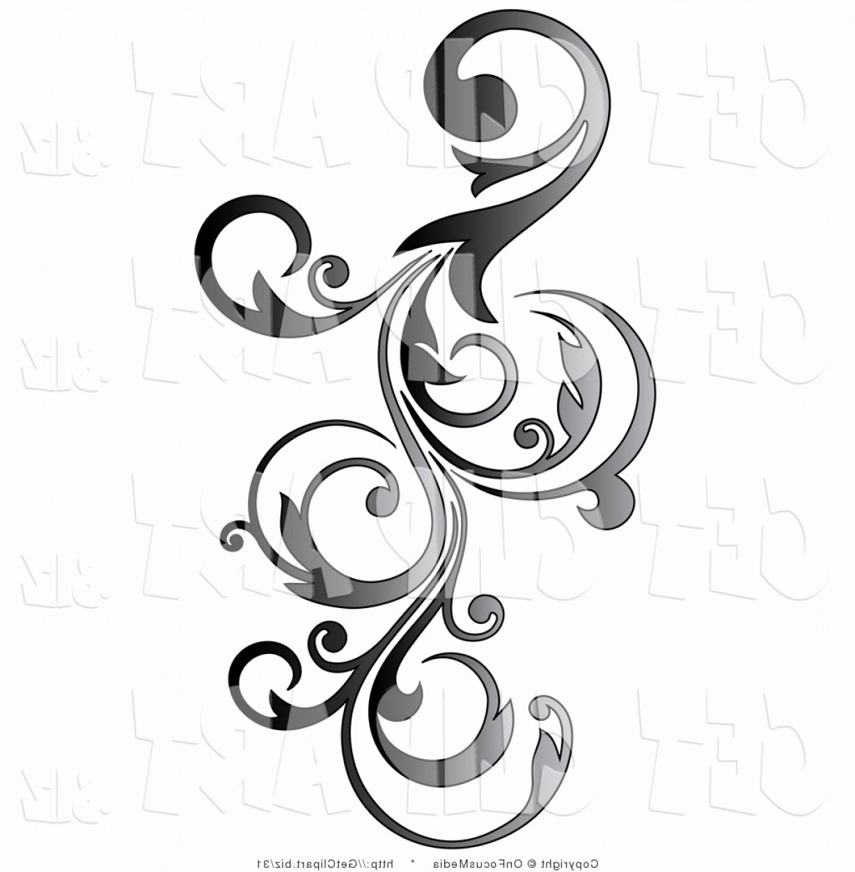 1228x1252 Scrollbar Vector Unique Vine Clipart Scroll Design Pretty Studiogrfx