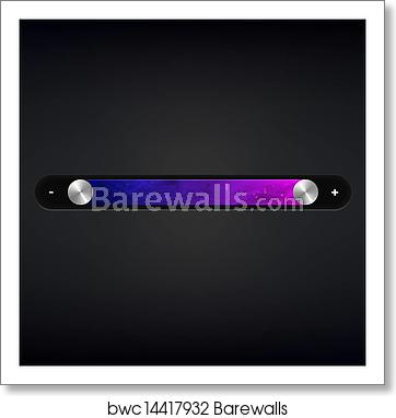 362x382 Vector Slider Or Horizontal Scroll Bar, Art Print Barewalls