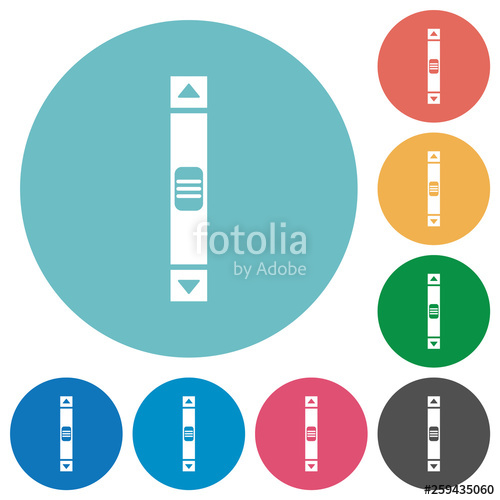 500x500 Vertical Scroll Bar Flat Round Icons Stock Image And Royalty Free