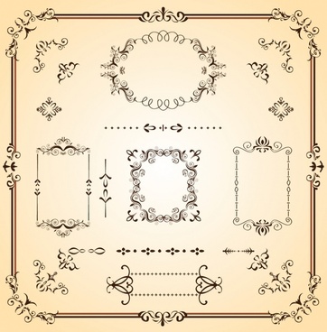 362x368 Scroll Border Free Vector Download