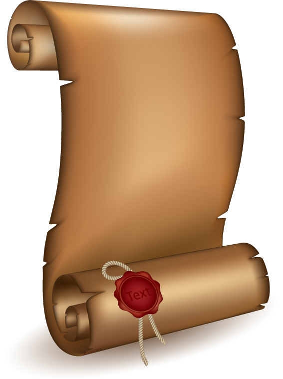 567x759 Vintage Parchment Scroll Design Vector Graphics Free Download