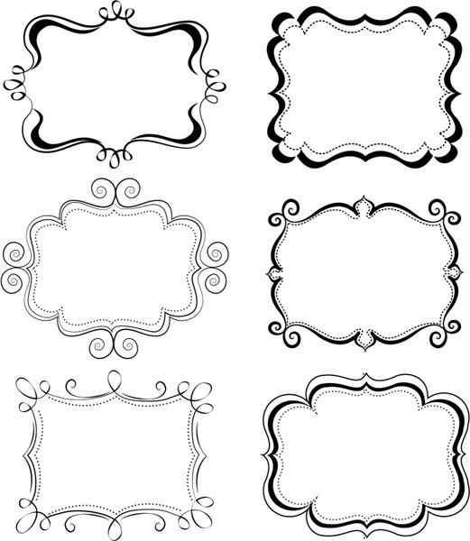 521x600 Funky Frames Free Vector In Adobe Illustrator