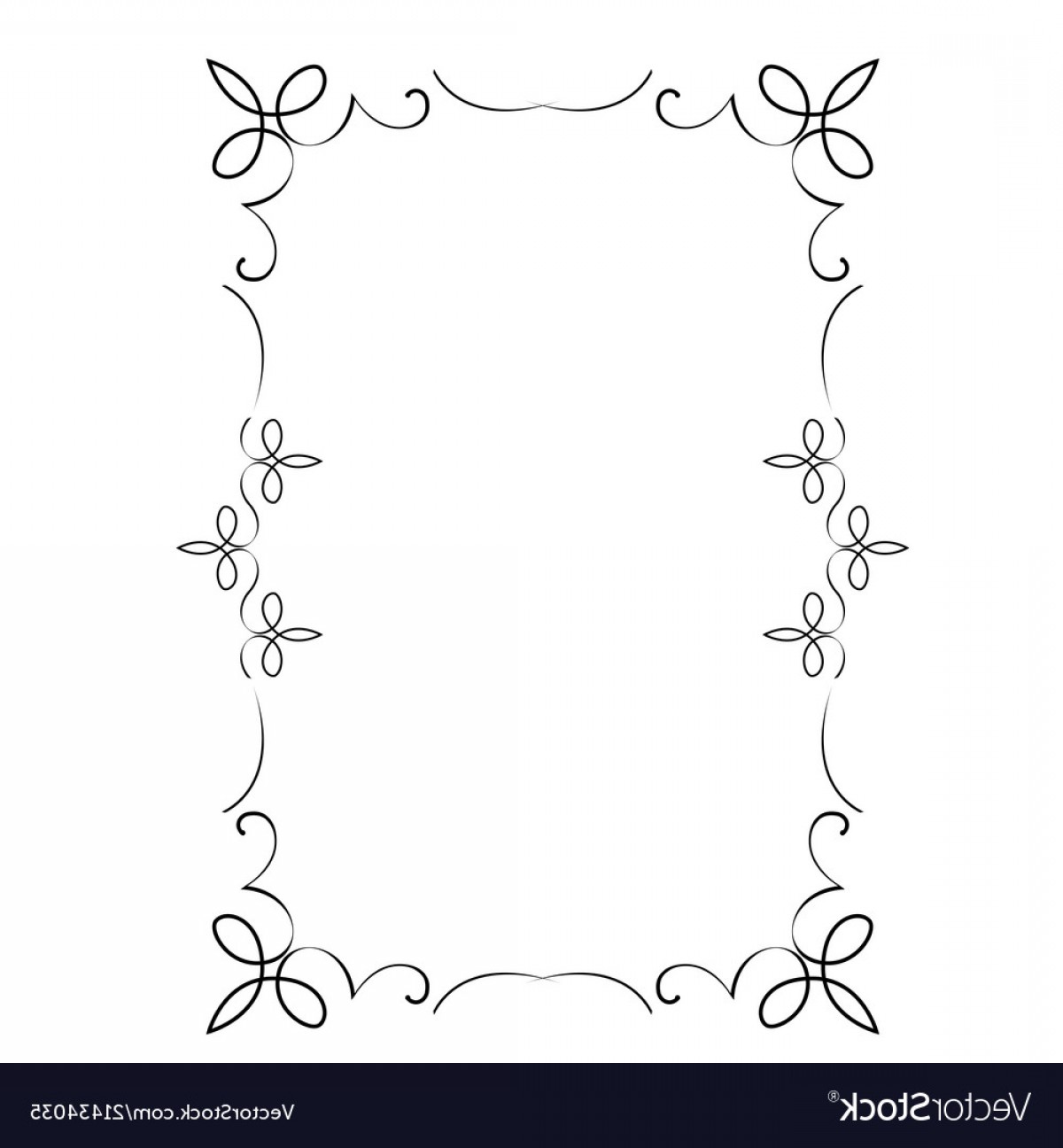 1200x1296 Scroll Decorative Frame Vector Cqrecords