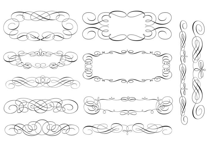 700x490 Swirly Scroll Frame And Border Brushes