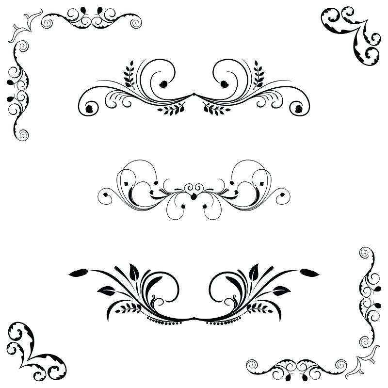 800x800 Template Free Scroll Border Frame Vector Art Downloads Do