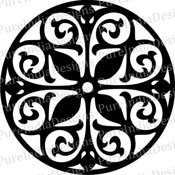 570x570 Scroll Saw Pattern Vector Art Cricut Silhouette Etsy