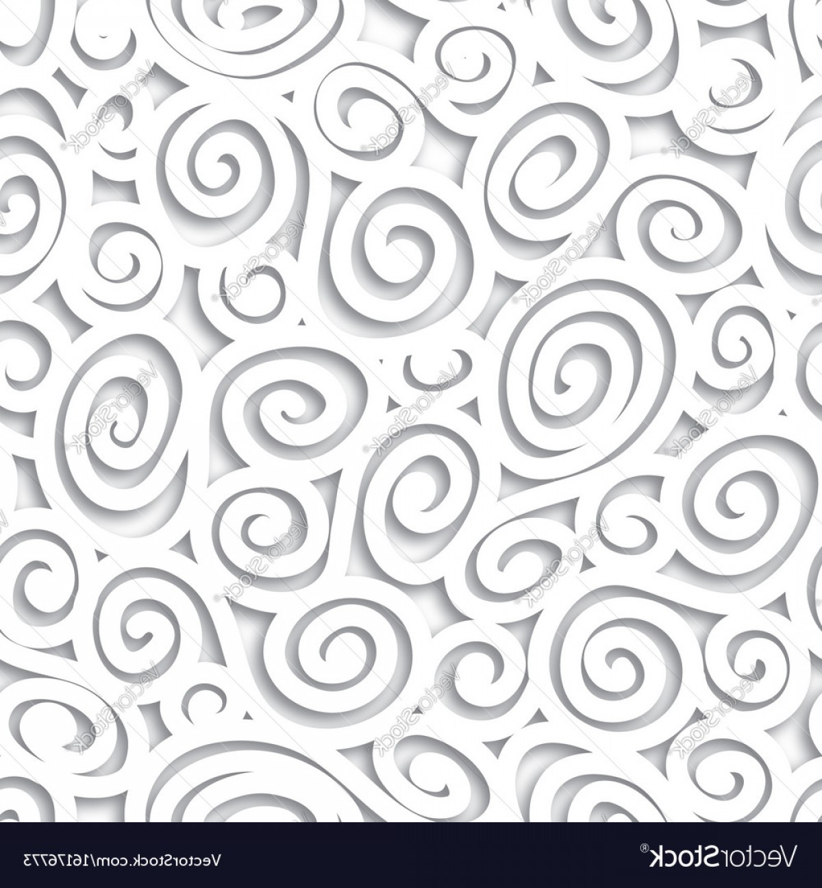 1200x1296 Geometric Scroll Seamless Pattern Abstract Swirl Vector Soidergi