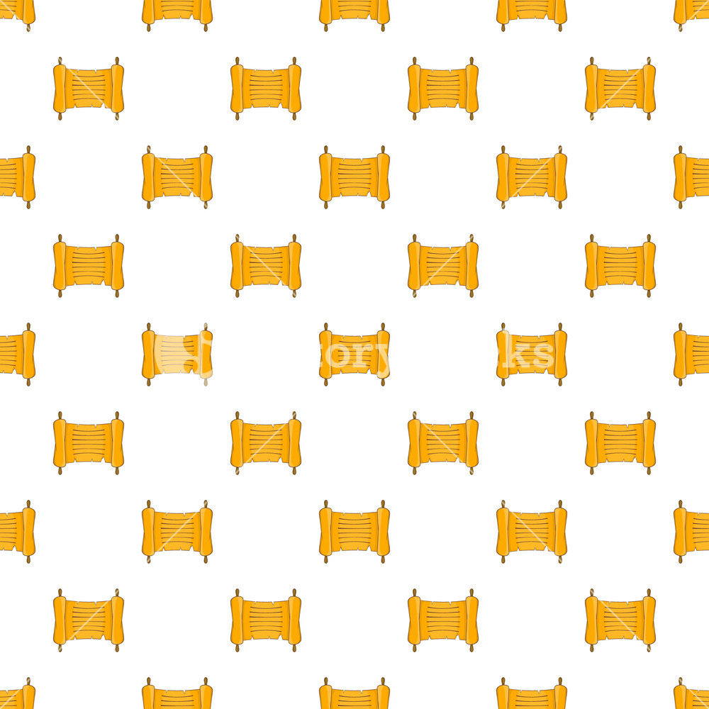 1000x1000 Paper Scroll Pattern Cartoon Illustration Of Paper Scroll Vector