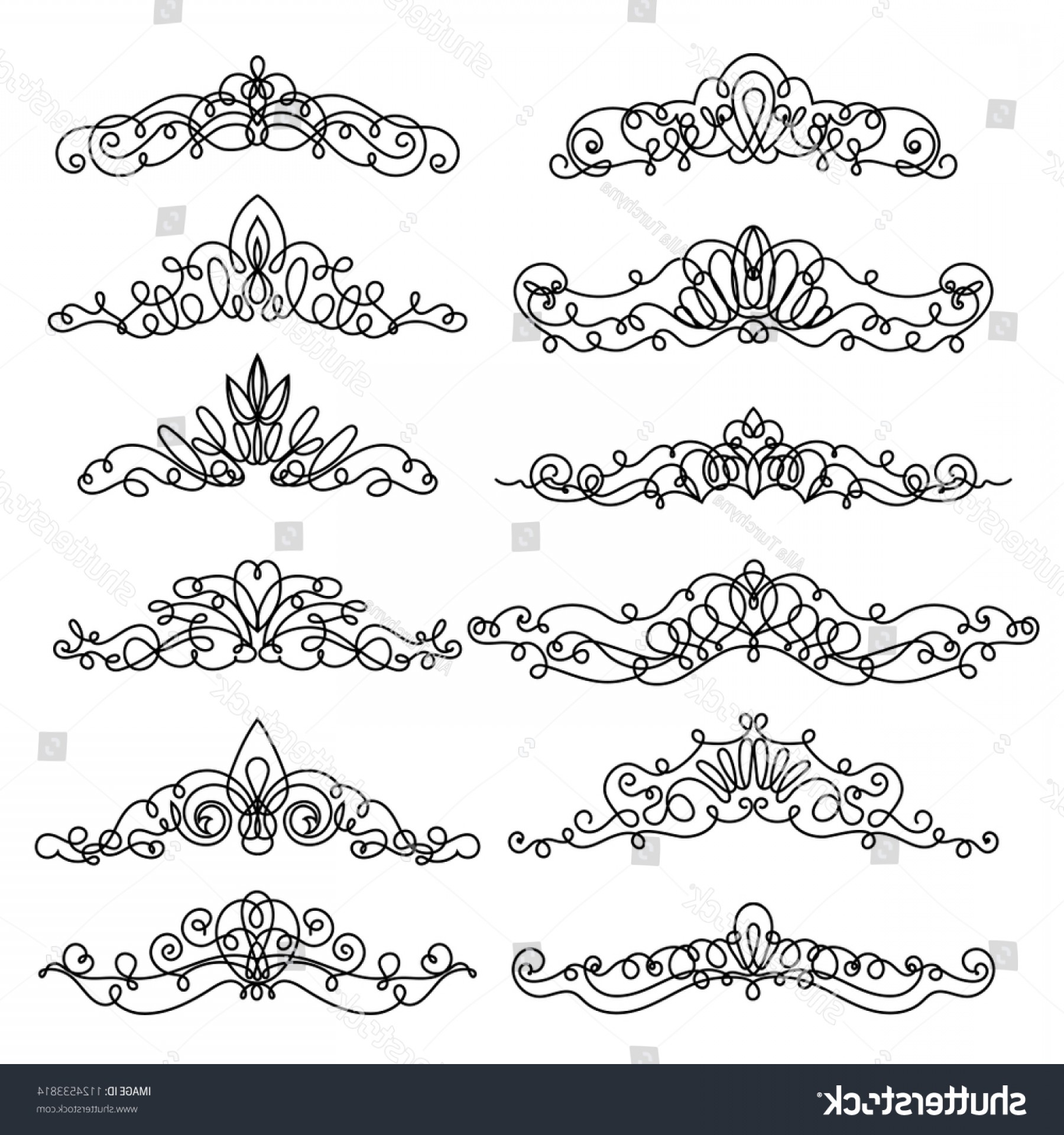 1800x1920 Ornate Frames Scroll Elements Vintage Vector Wallkeeper