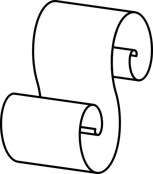 522x595 Paper Scroll Clip Art Free Vector In Open Office Drawing