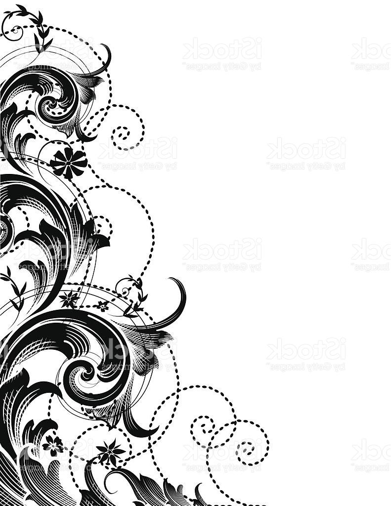 791x1024 Top Flower Scroll Vector Design Free Vector Art, Images