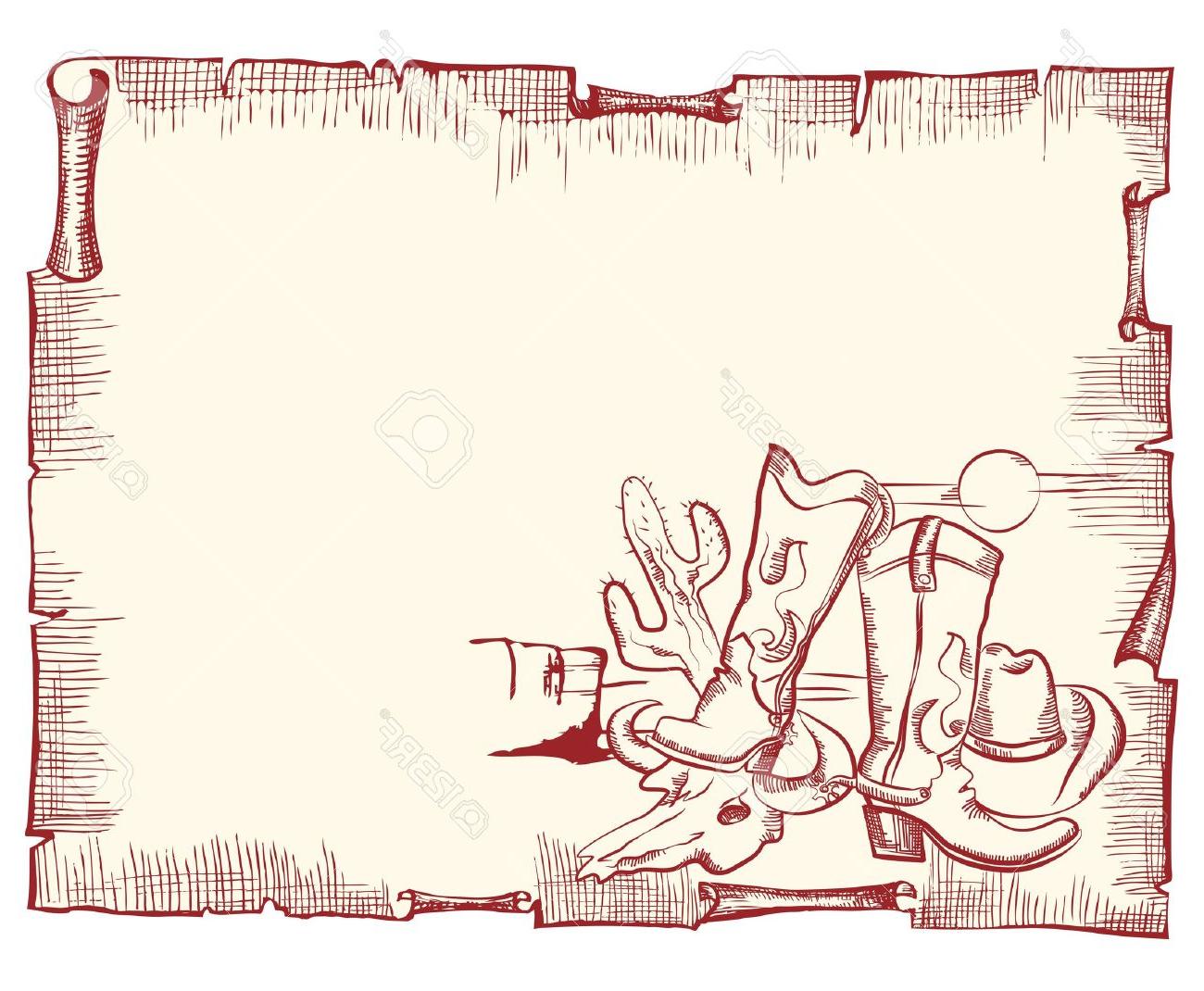 1300x1070 Unique Western Scroll Vector Design Free Vector Art, Images