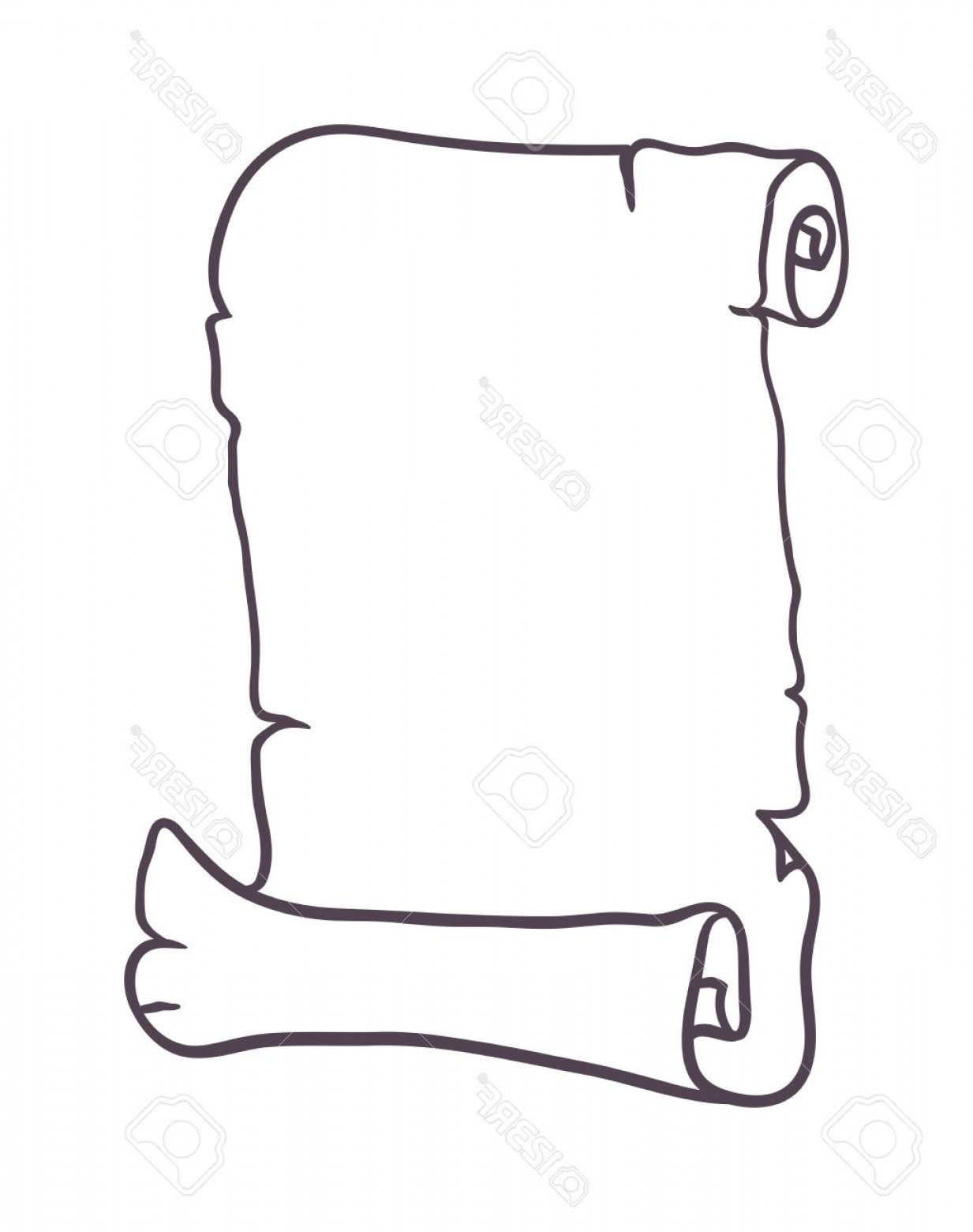 1233x1560 Photostock Vector Vintage Old Paper Scroll Script Vector