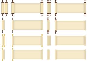 286x200 Scroll Free Vector Art