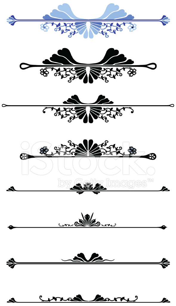 590x1024 Scroll Work Stock Vector