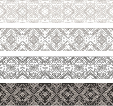 390x368 Decorative Scroll Work Border Free Vector Download