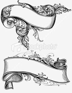 236x305 Vector Scrollwork Banners Future Tattoos Scroll Tattoos