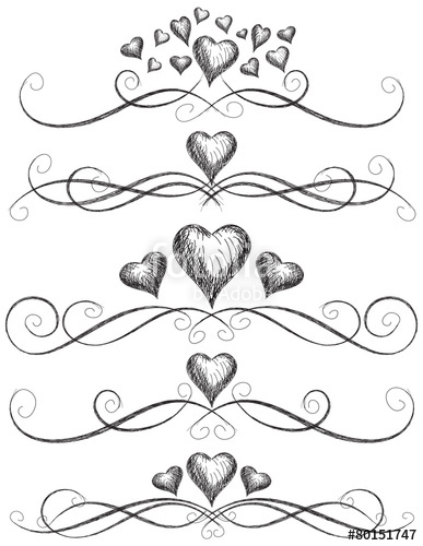 387x500 Heart Scroll Work Stock Image And Royalty Free Vector