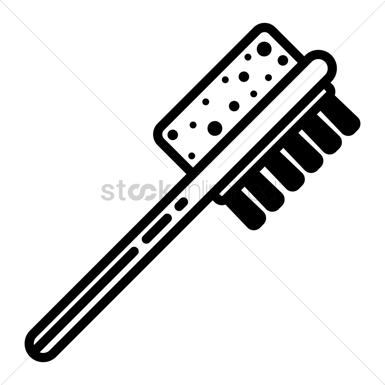 1300x1300 Free Shower Foot Scrub Brush Vector Image