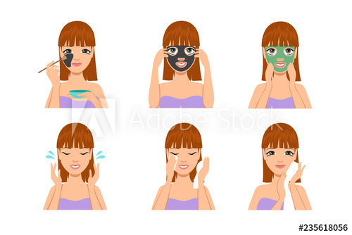 500x334 Beautiful Woman With Facial Mask Woman Covering Her Face