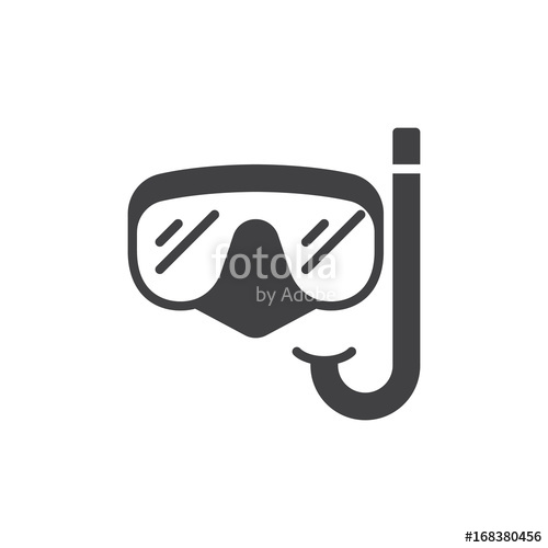 Scuba Mask And Snorkel Icon Vector, Filled Flat Sign, Solid 500x500 Scuba Mask And Snorkel Icon Vector, Filled Flat Sign, Solid