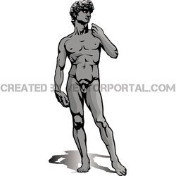 250x250 Free Michelangelo David Sculpture Vector Files, Vectors
