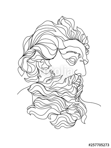 375x500 One Line Drawing Sketch Sculpture Vector Illustration Modern