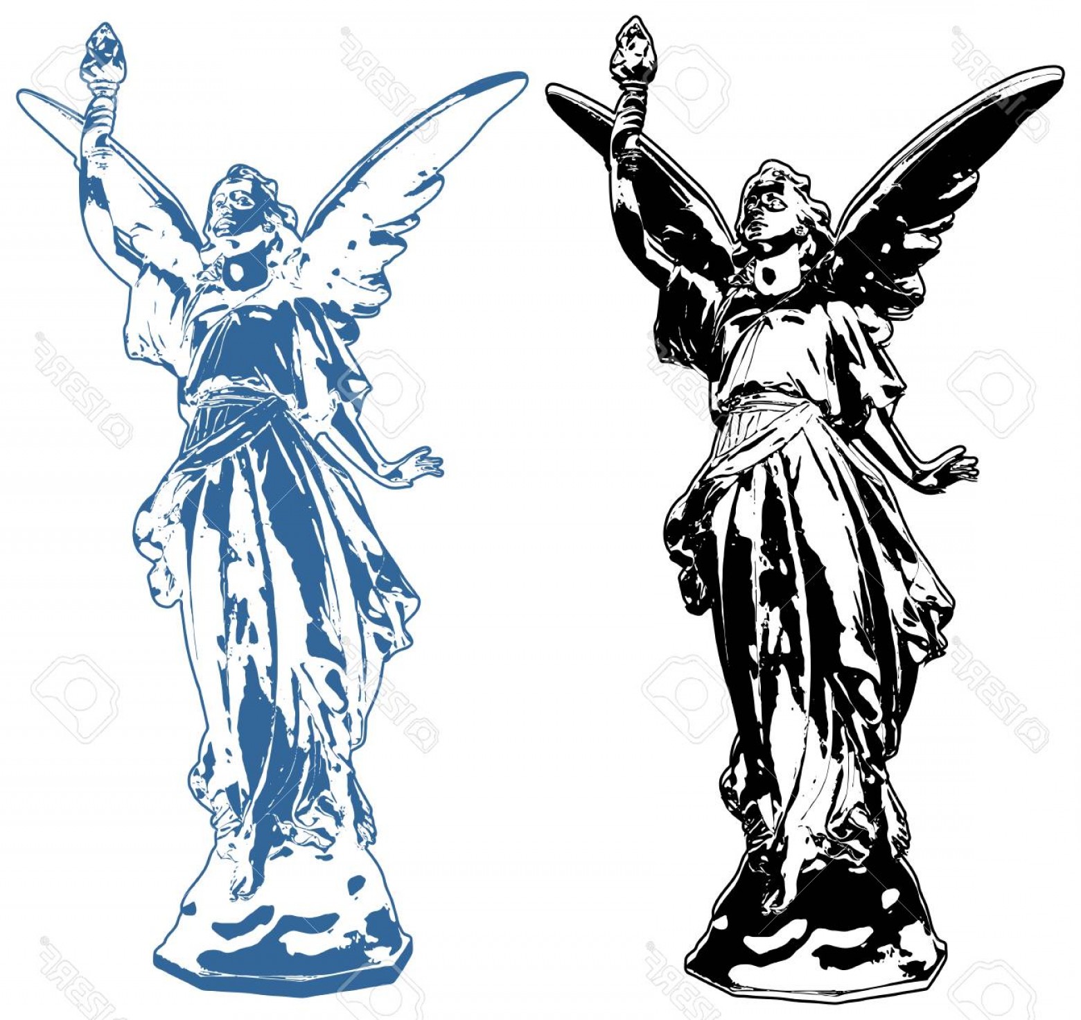 1560x1472 Photostock Vector Angel Lucy Sculpture Vector Soidergi