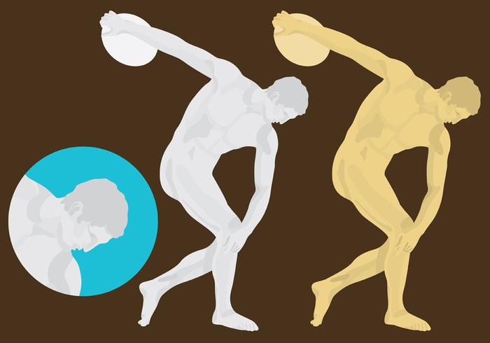 700x490 Discus Thrower Sculpture Vector