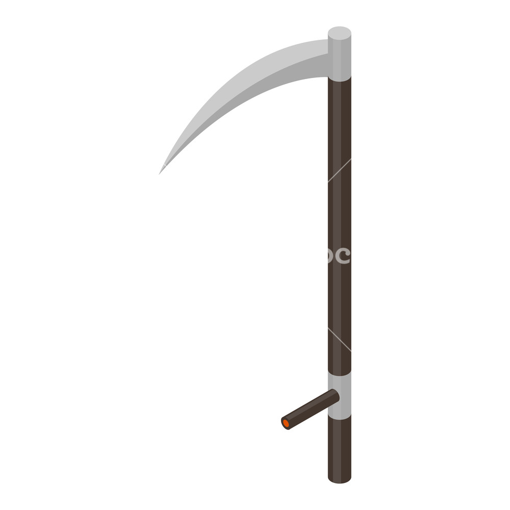 Scythe Icon Isometric Of Scythe Vector Icon For Web Design 1000x1000 Scythe Icon Isometric Of Scythe Vector Icon For Web Design