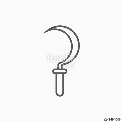 Sickle Icon, Scythe Vector Stock Image And Royalty Free Vector 500x500 Sickle Icon, Scythe Vector Stock Image And Royalty Free Vector
