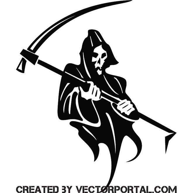 Death And Scythe Free Vector 660x660 Death And Scythe Free Vector