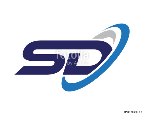 500x400 Sd Letter Swoosh Technology Logo Stock Image And Royalty Free