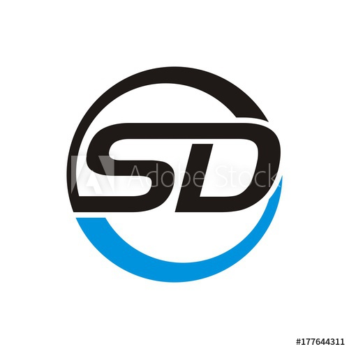 500x500 Sd Logo Letter Design Template Vector