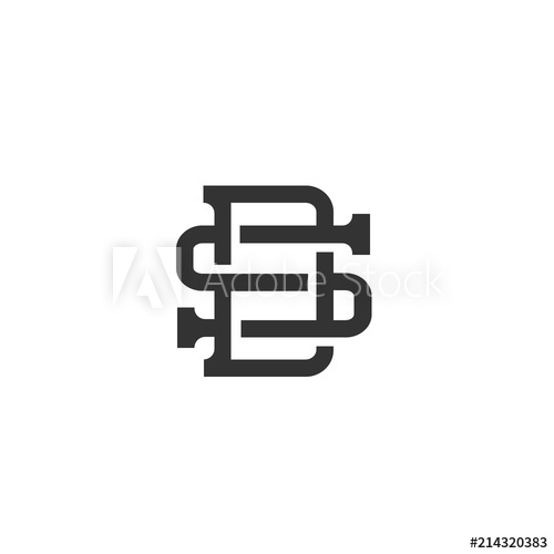 500x500 Initial Letter Ds, Sd Logo Vector In Isolated White Background