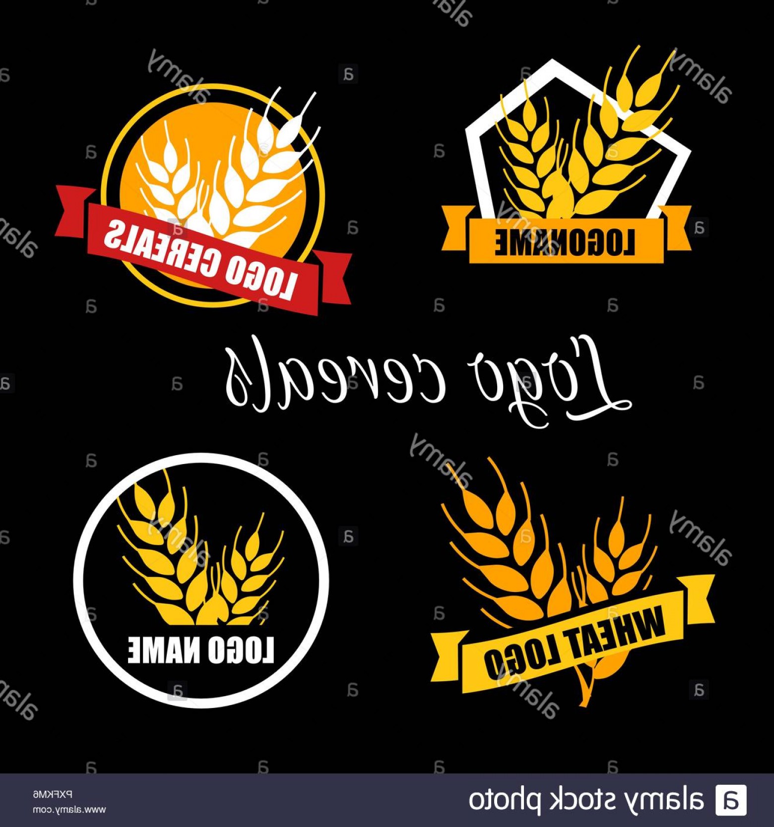 1560x1668 Set Logo Vector Wheat Factory Or Bakery Circle White Badge