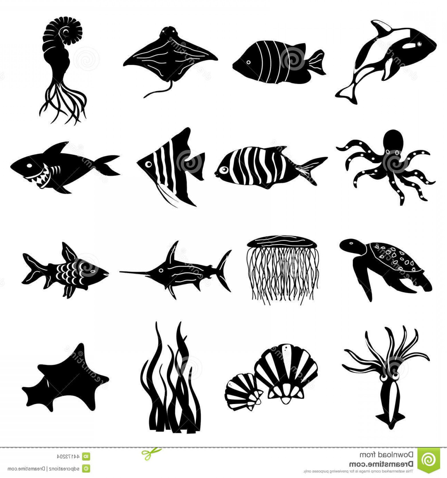 Sea Creatures Vector at Vectorified.com | Collection of Sea Creatures