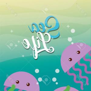 Photostock Vector Jellyfishes And Seaweed Under The Sea Life 300x300 Photostock Vector Jellyfishes And Seaweed Under The Sea Life