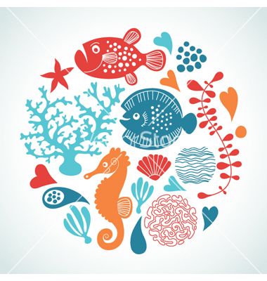 Sea Life Vector 380x400 Sea Life Vector