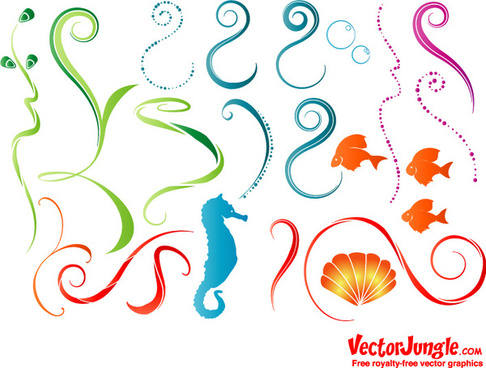 Sea Life Vector Free Vector Download 486x368 Sea Life Vector Free Vector Download