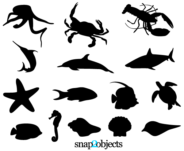 Free Sea Life Vector Silhouettes Free Vectors Turtle 600x494 Free Sea Life Vector Silhouettes Free Vectors Turtle