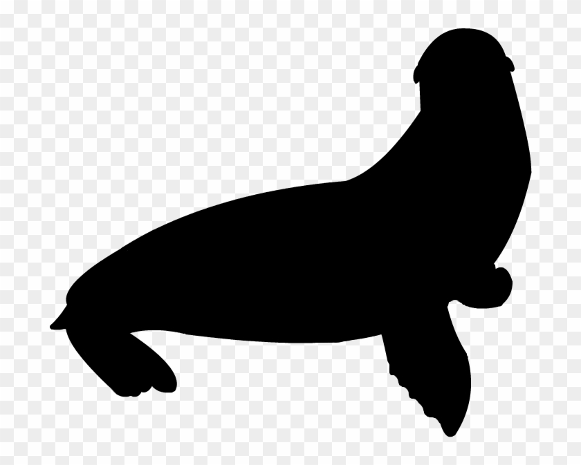 840x673 California Sea Lion Silhouette