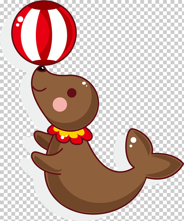 728x876 Circus Cartoon Drawing Clown, Circus Sea Lion Brown Pengiun