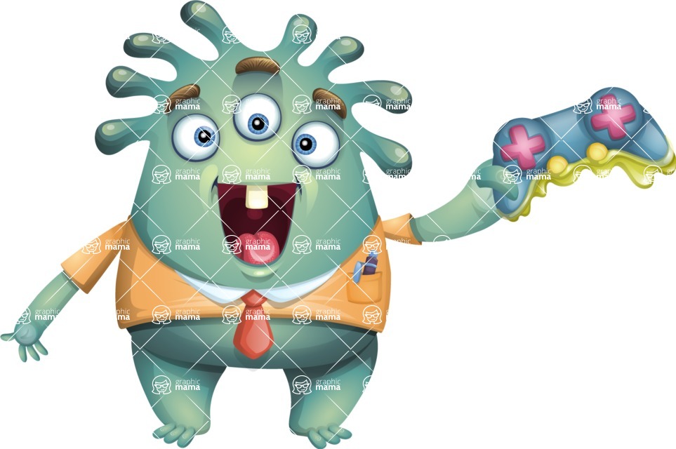963x640 Sea Monster Vector Cartoon Character Aka Paul As Mr See It All